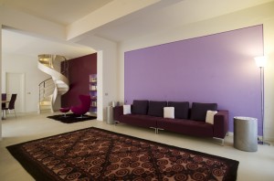Sala del glicine - soggiorno e tappeto